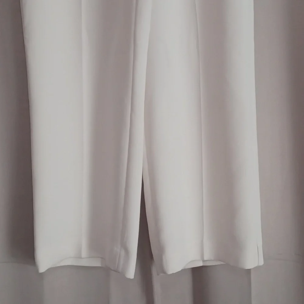 Banana Republic Hayden Crepe Wide Leg High Rise Pants Stretch Pull On Pockets XL